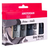 Bruynzeel Amsterdam Standard-Serie Acrylfarbe Grautöne Set 20 ml, 6-tlg.