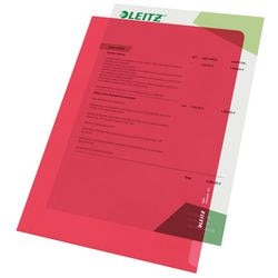L-Abdeckungen Leitz rot A4 100 Stück