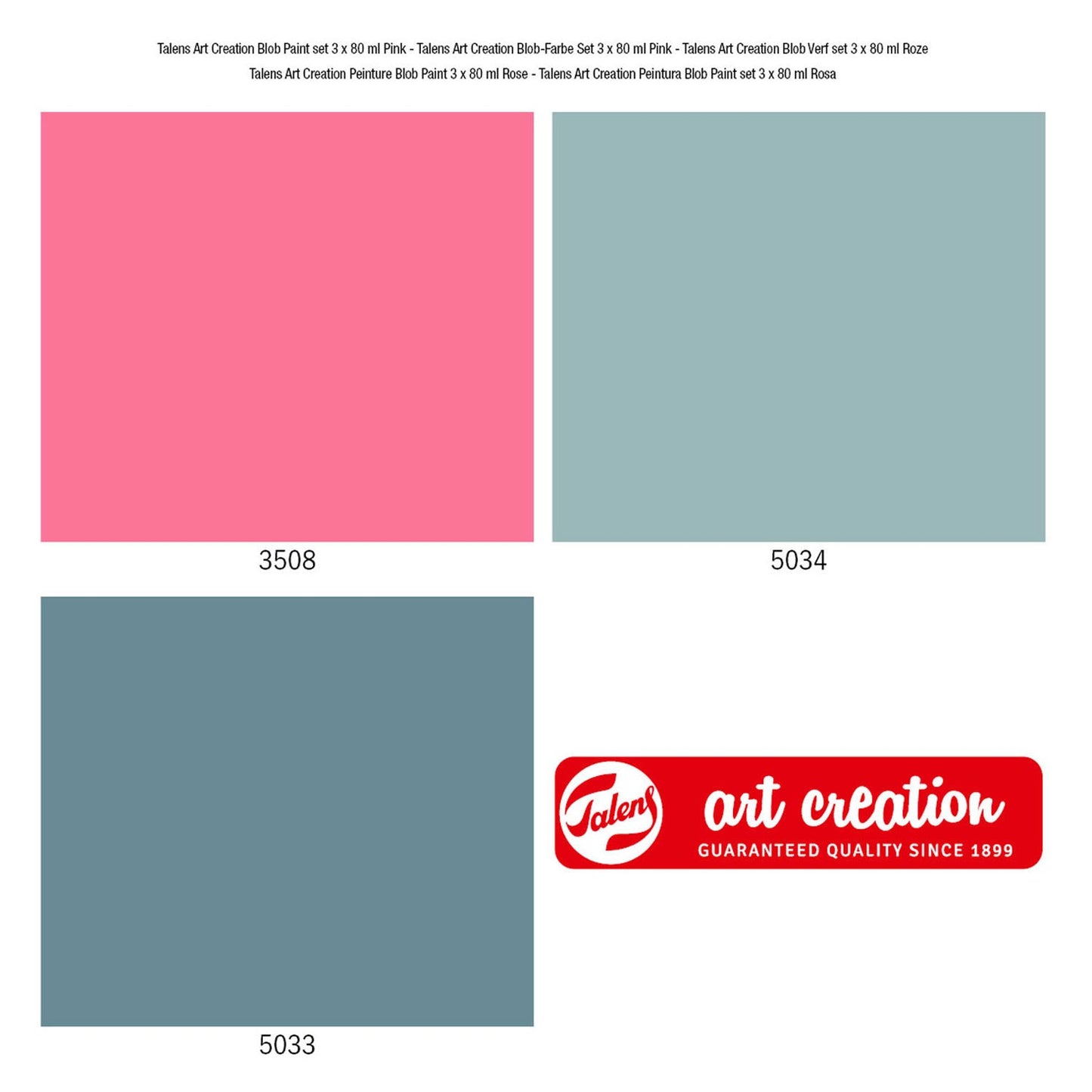 TALENS Art Creation Blobverf Pink, 3dlg.