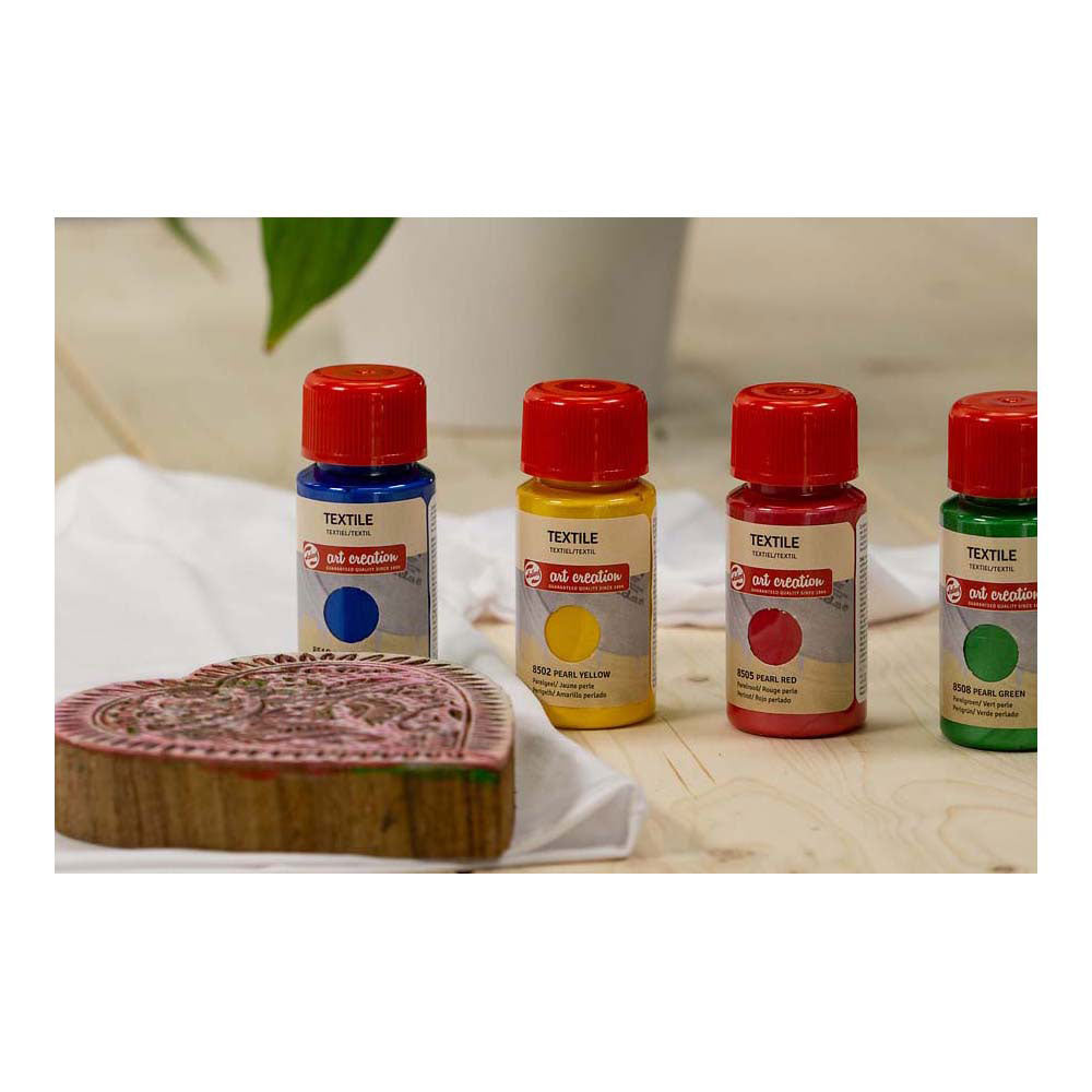 TALENS Art Creation Textile Farbe Perle 4x50ml