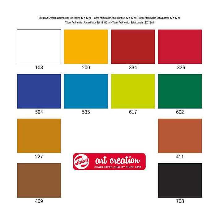 TALENS Art Creation Aquarel Lackierte 12x12ml