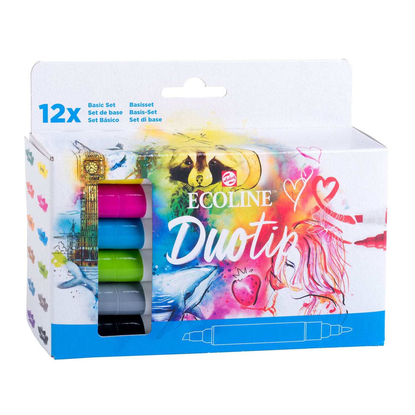Ecoline Duotip Marker Basisisset, 12dlg.