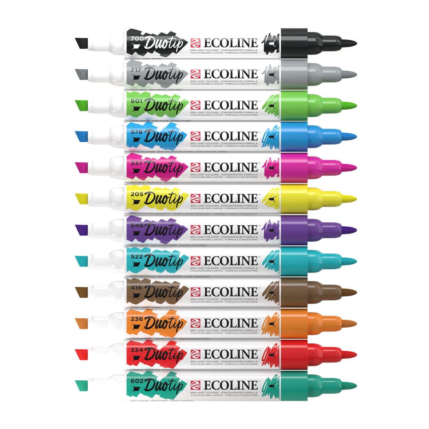 Ecoline Duotip Marker Basisisset, 12dlg.