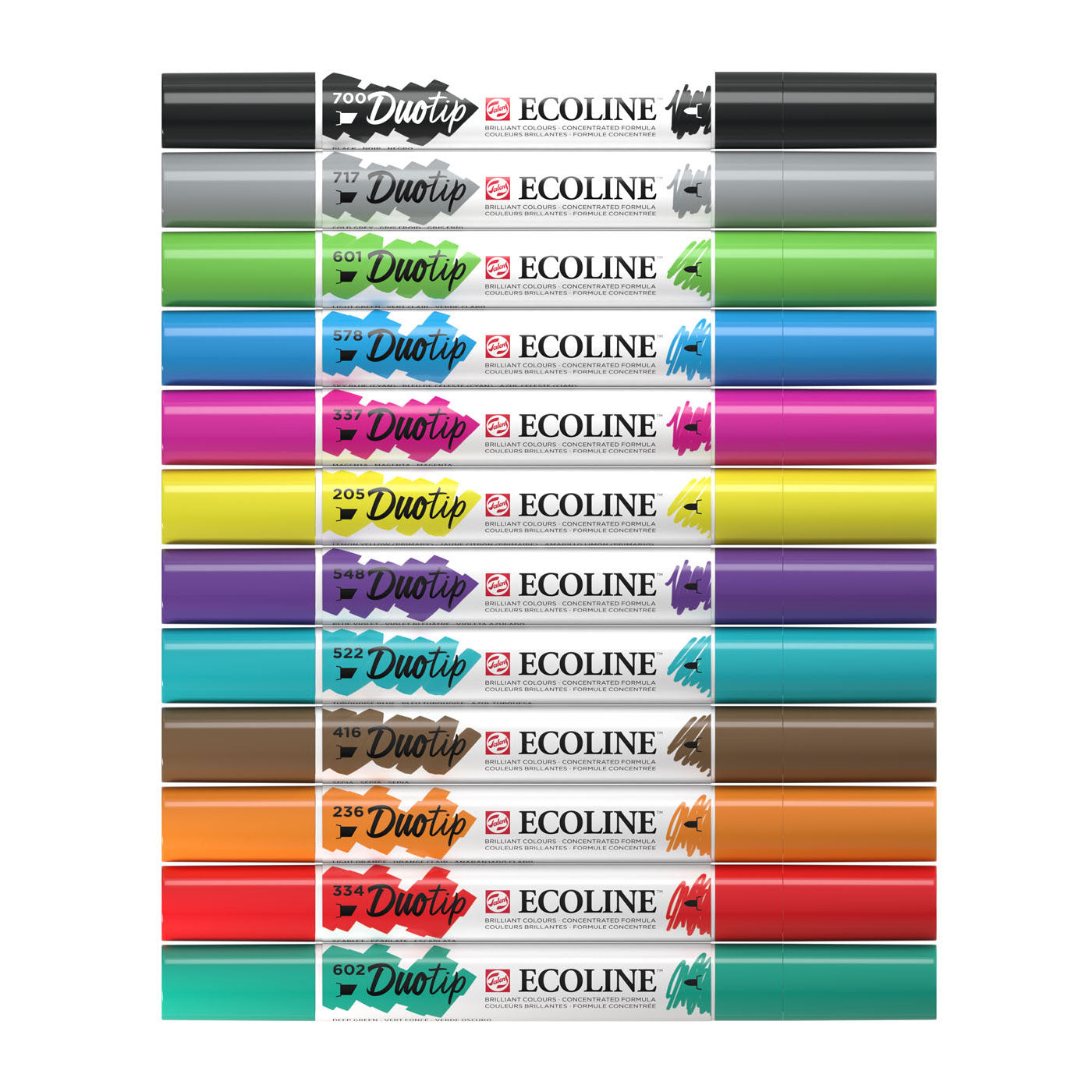 Ecoline Duotip Marker Basisisset, 12dlg.