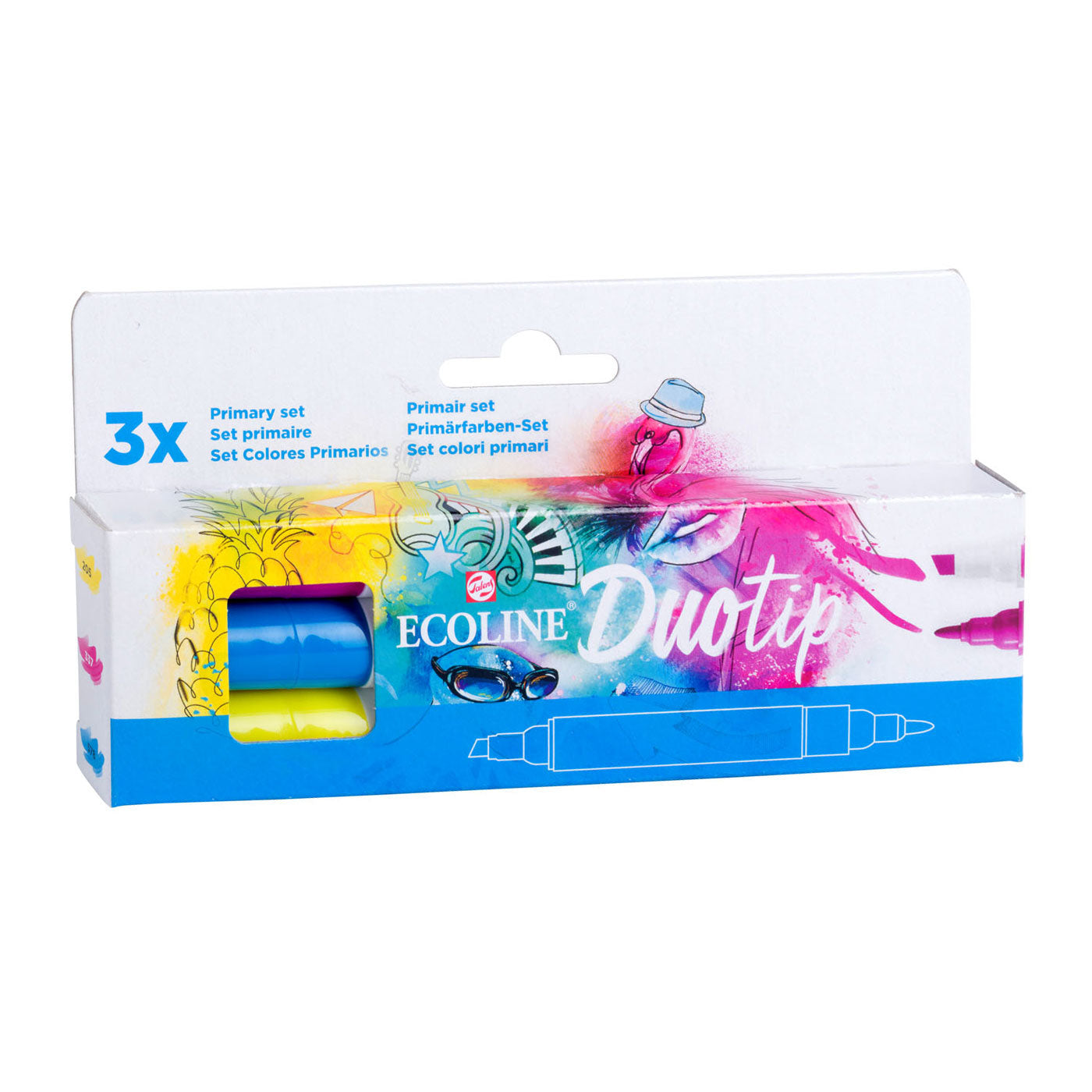 Ecoline Duotip Marker Primärsatz, 3DLG.