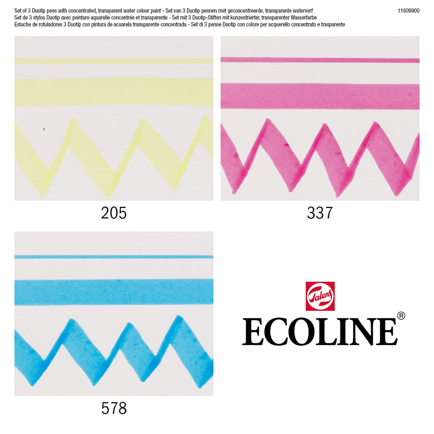 Ecoline Duotip Marker Primärsatz, 3DLG.
