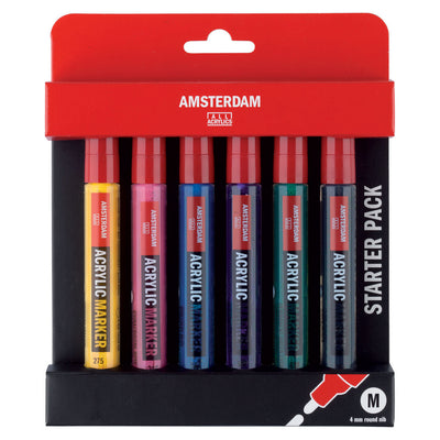 TALens Amsterdam Acrylmarker Basisisset, 6dlg.