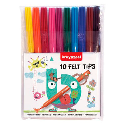 Bruynzeel fühlte -Tip -Stifte, 10st.