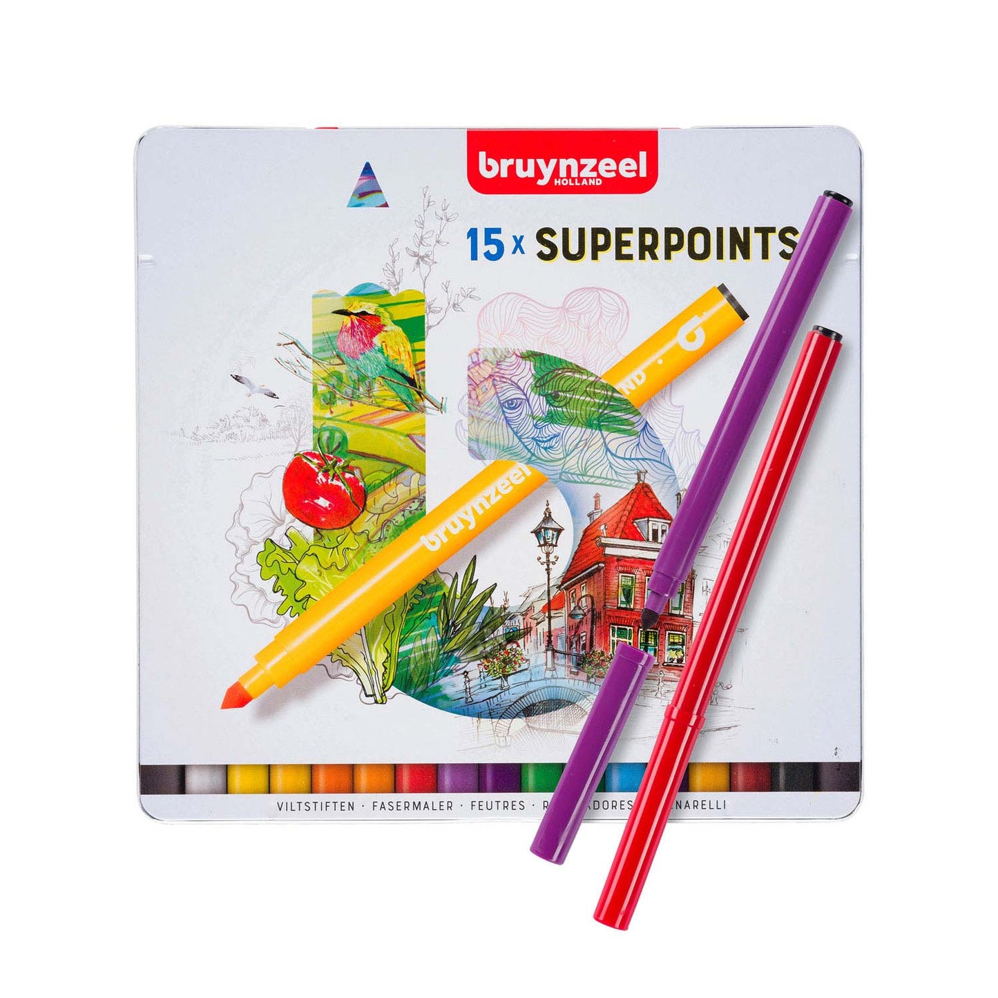 Bruynzeel fühlte -Tip Pens Superpunt, 15st.