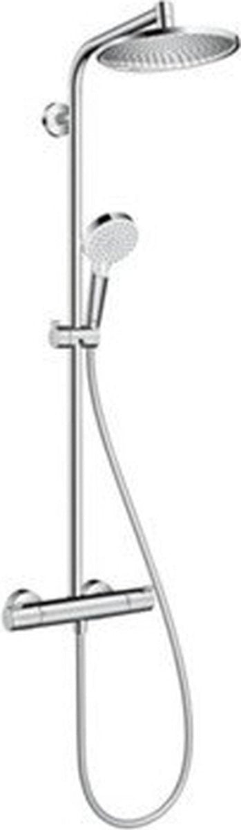 Hansgrohe Crometta S - Showerpipe - 240mm - 1 Strahlfunktion - Chrom - mit Thermostat