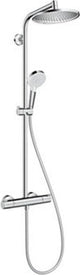 Hansgrohe Crometta S - Showerpipe - 240mm - 1 Strahlfunktion - Chrom - mit Thermostat