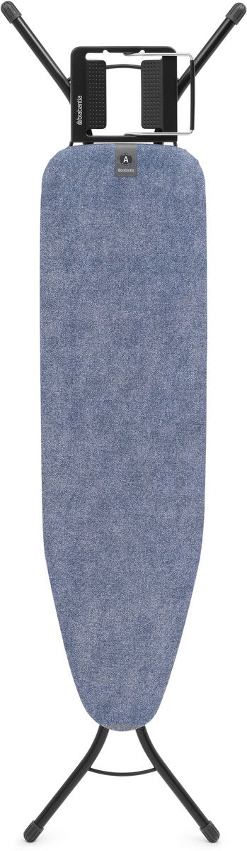 Brabantia Bügelbrett A – für Bügeleisen – 110 x 30 cm – Jeansblau