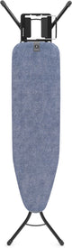 Brabantia Bügelbrett A – für Bügeleisen – 110 x 30 cm – Jeansblau