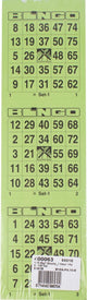 Bingokarten ohne Markenzeichen, 3 Karten pro Blatt, Packung mit 5 x 100 Blatt