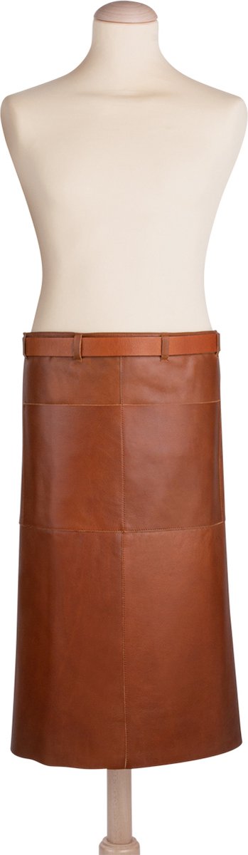 Boretti Gianni Herrenschürze aus Leder, Größe S, M – 100 % italienisches Leder