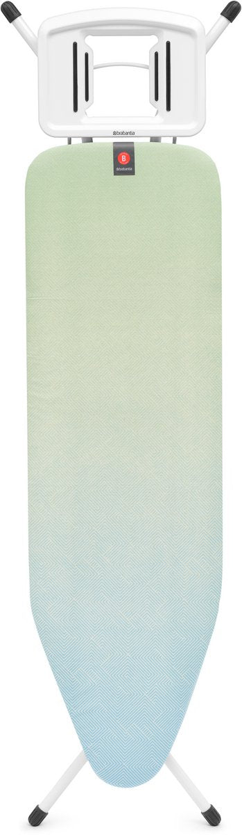 Brabantia Bügelbrett B – für Bügeleisen – 124 x 38 cm – beruhigendes Meer