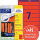 Rückenetiketten Avery L4762-20 Zweckform rot 140 Etiketten