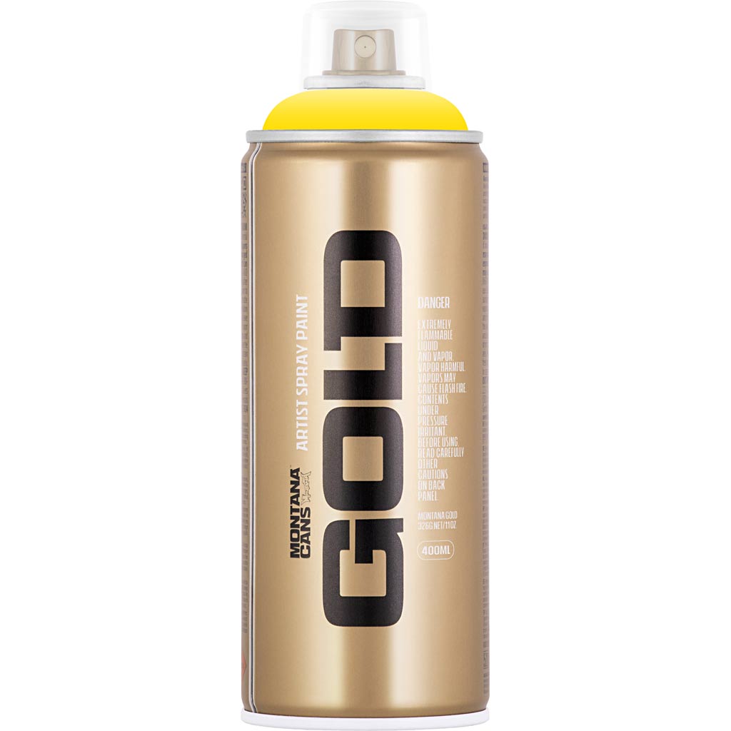 Montana -Sprühfarbe, Gelb, 400 ml 1 Box