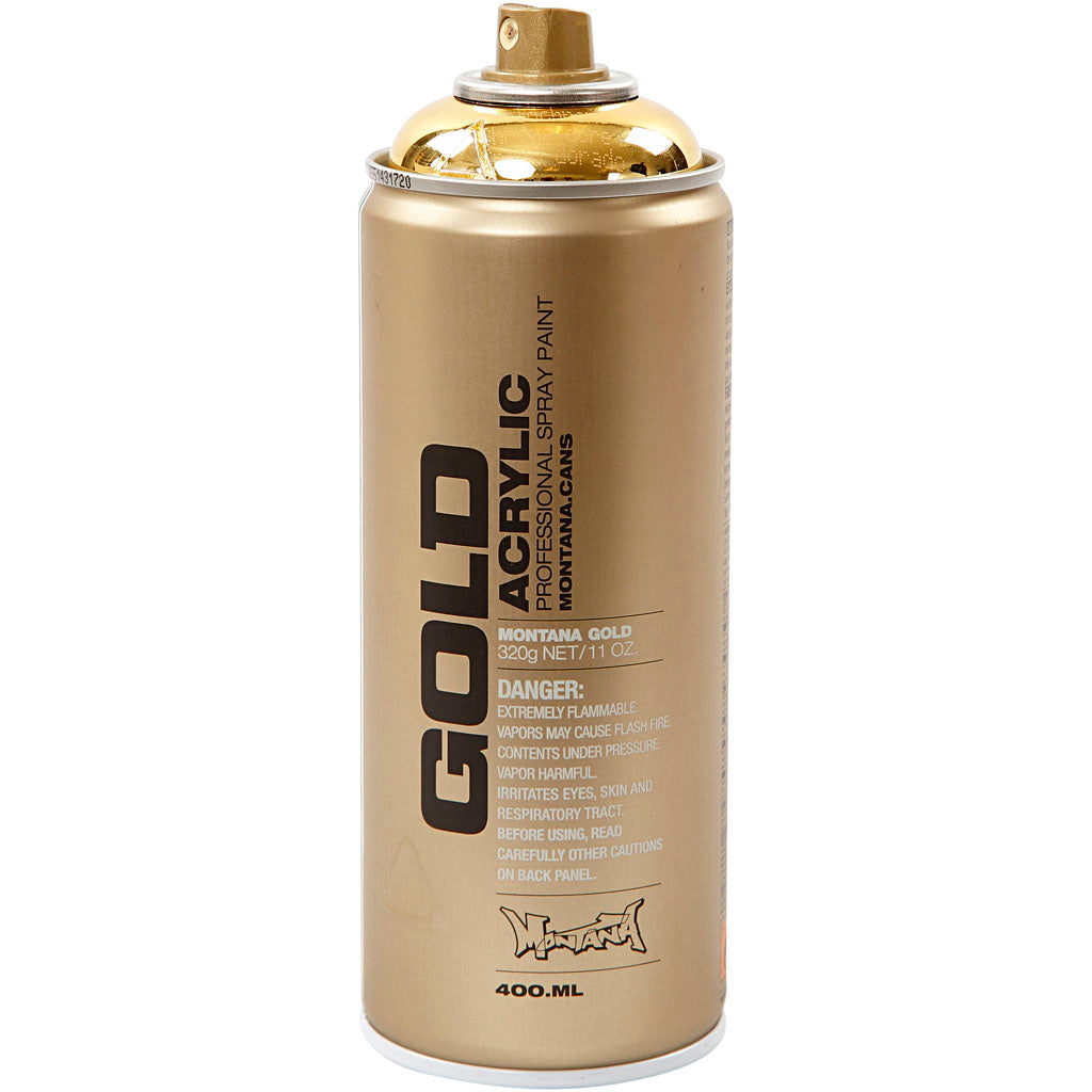 Montana -Sprühfarbe, Gold, 400 ml 1 Box