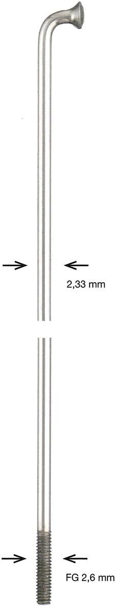 Alpina Speichenspeiche Zink 2,34x192 mm
