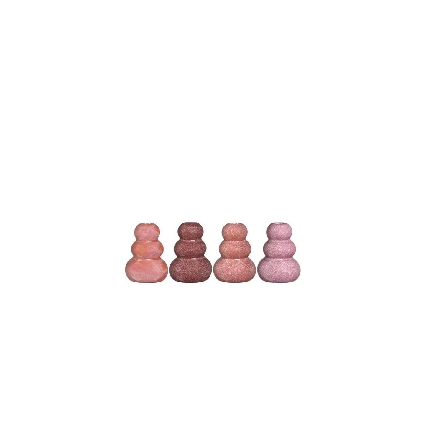 Ideen 4 Jahreszeiten Kieselvase H9,5xø7cm rosa 4sortierte Farben