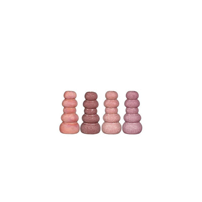Ideen 4 Jahreszeiten Kieselvase H15xø7cm rosa 4sortierte Farben