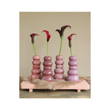 Ideen 4 Jahreszeiten Kieselvase H15xø7cm rosa 4sortierte Farben - afbeelding 2