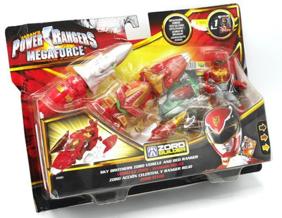 Rangers Sky Brothers Zord Fahrzeug mit Red Ranger