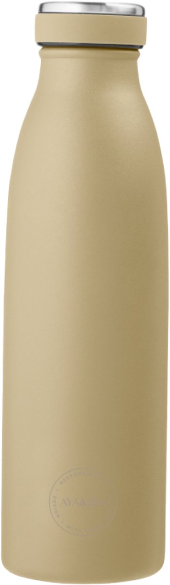 Aya ida – Trinkflasche – Thermoskanne – Wasserflasche – 500 ml – staubiges Gelb
