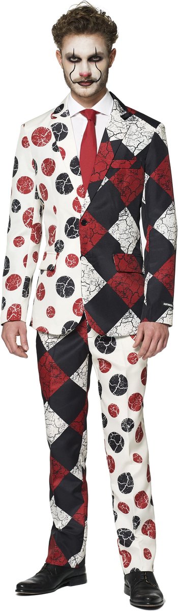 Suitmeister Roter Clown - Herrenanzug - Karnevalskleidung - Kostüm - Fasching - Horror - Größe XXL