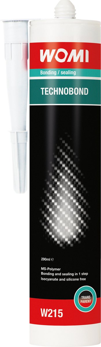 Womi Technobond elastischer Montagekleber transparent – 290 ml – flexibel stark – transparente Oberfläche – witterungsbeständig