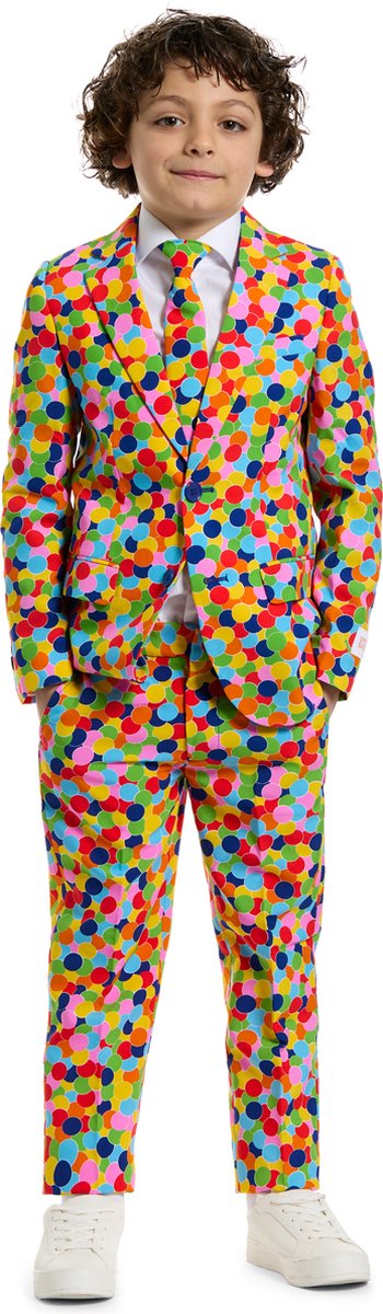 Opposuits Konfetti-Anzug – Jungenanzug – Karnevalskleidung – Kostüm – Größe: EU122 128