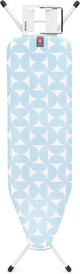 Brabantia Bügelbrett B – für Bügeleisen – 124 x 38 cm – frische Brise
