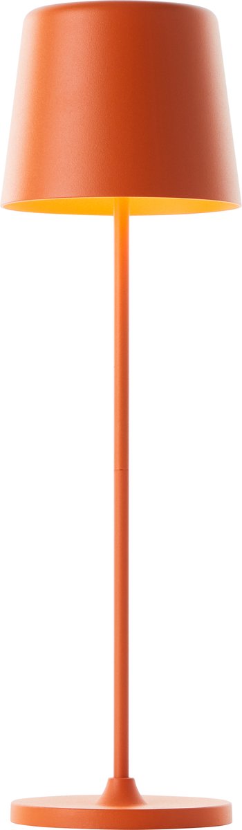 Brilliant Kaami wiederaufladbare Tischleuchte – für den Außenbereich – LED 2 W 3000 K – 3 Stufen dimmbar – IP44 – Orange