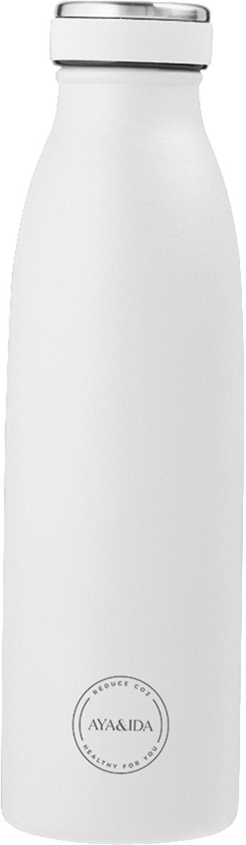 Aya ida - Trinkflasche - Thermoskanne - Wasserflasche - 500ml - Winterweiß
