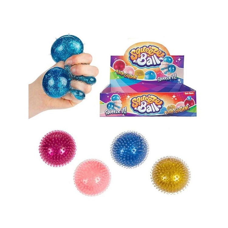 Toi-toys Toi Toys Quetschball mit Glitzer ø8cm