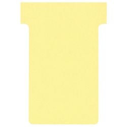 T-Einsteckkarten Karton 170g m2 60x15x85x48,5mm gelb