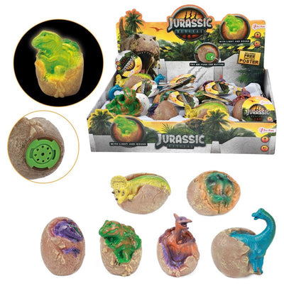 Toi-Toys Jurassic Revival Babydino in Eierleuchten und Klang
