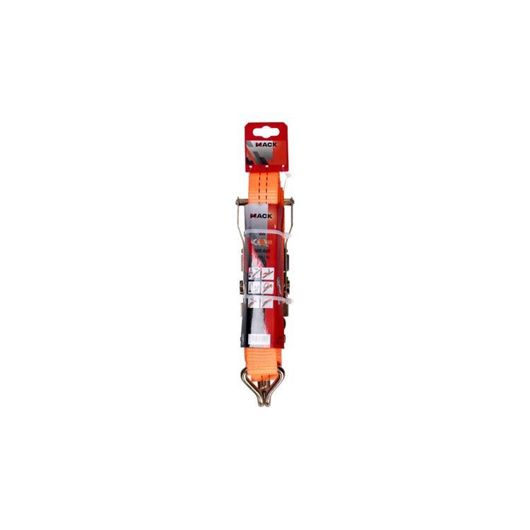 Mack 1023392 – Spanngurt PE, Ratschenspanner 2d35mm-6m max2000kg 2 Klauenhaken | 5 Stück