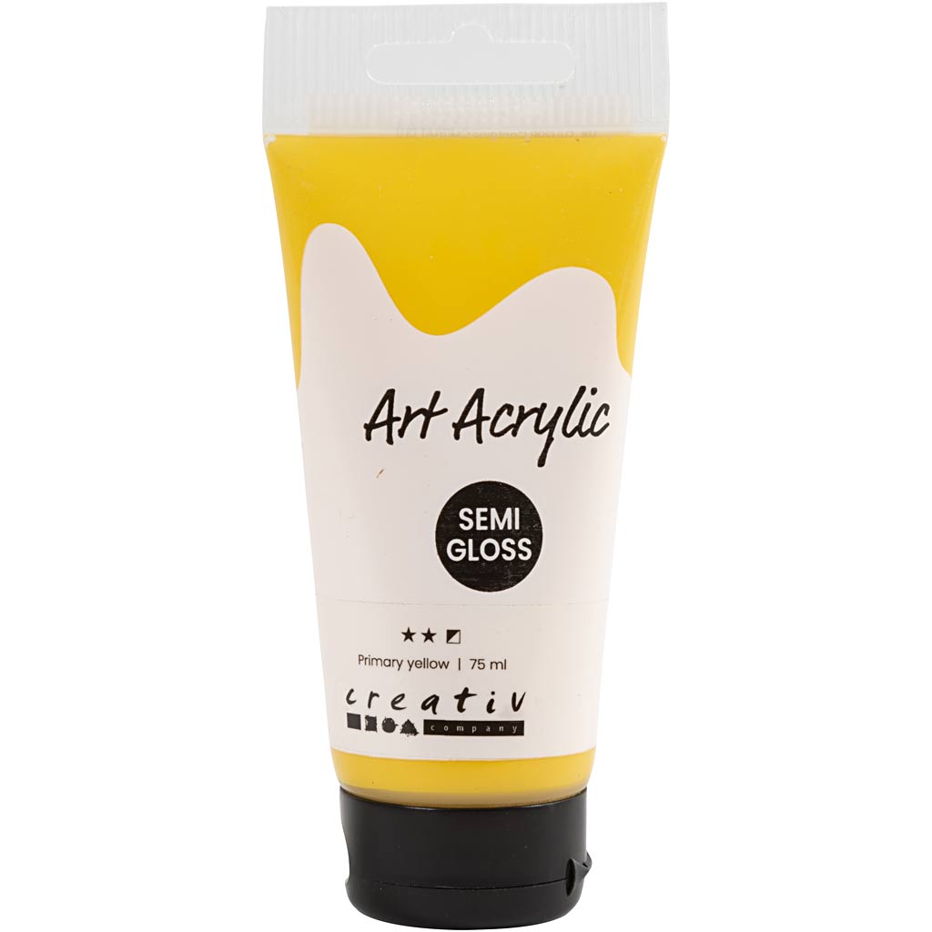 Creativ Company Pigment Art Acrylfarbe gelb, 75 ml