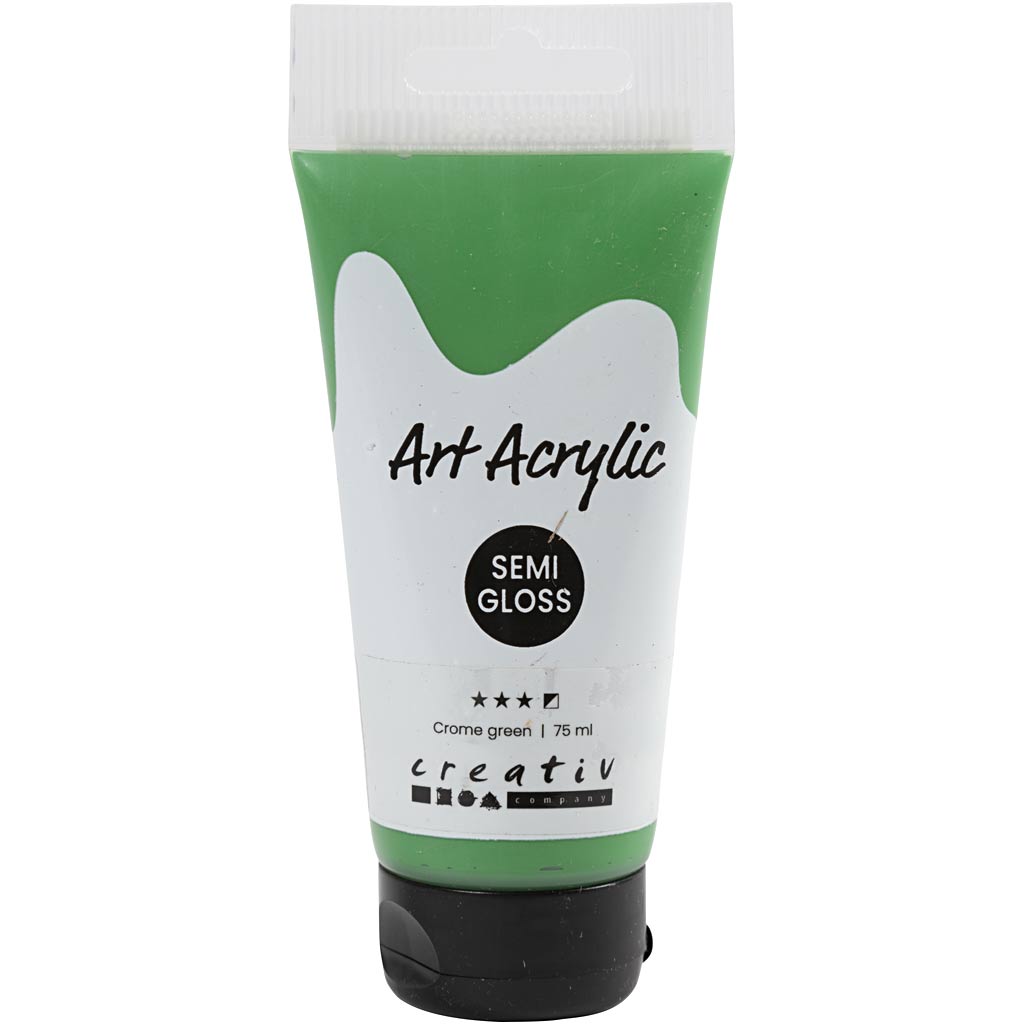Creativ Company Pigment Art Acrylfarbe Crome Green, 75 ml