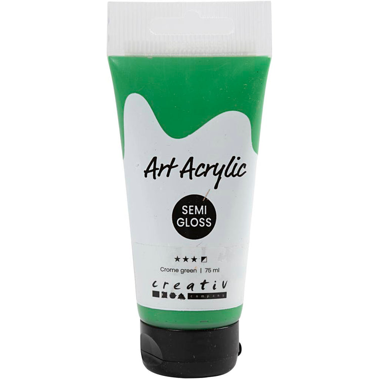Creativ Company Pigment Art Acrylfarbe Crome Green, 75 ml