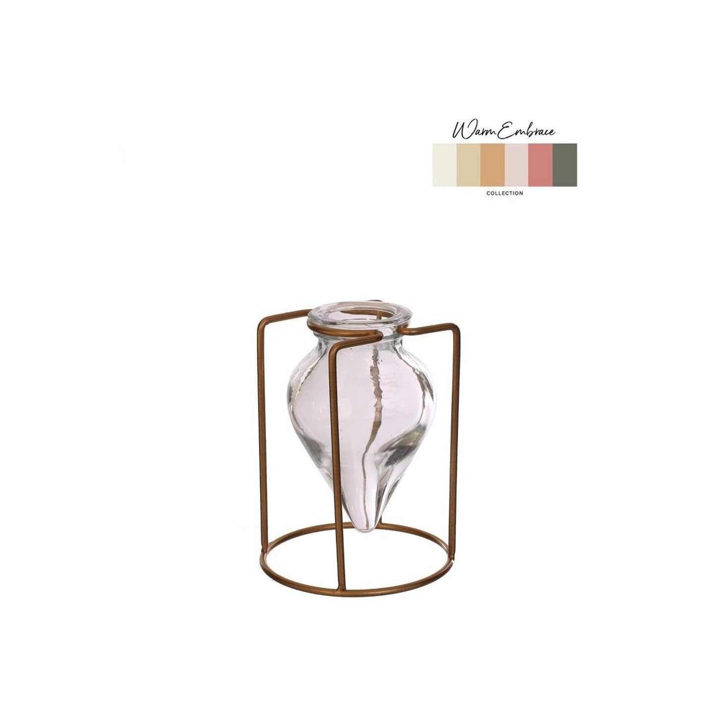 Ideen 4 Jahreszeiten Blumenvase Brise klar ø8,5xh11cm