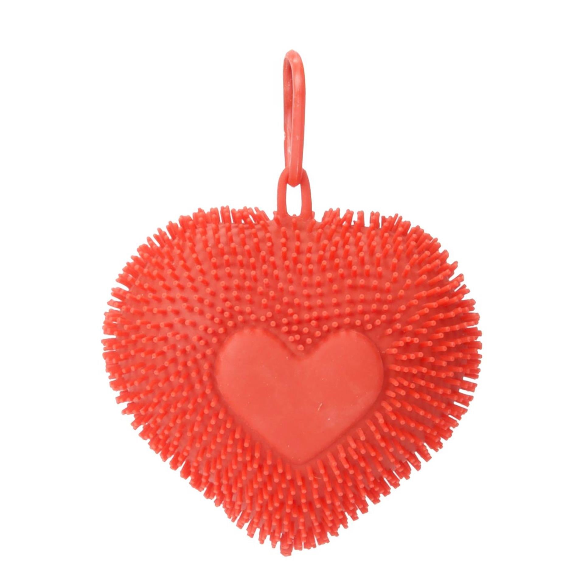 Pufferball Schlüsselbund Hart 7 cm 6 assorti