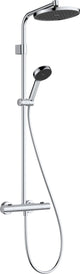 Hansgrohe activatera s – Duschrohr – Ecosmart+ Wassersparen – Ecostat-Thermostat – Größe 240 mm – 1 Strahlfunktion – Chrom