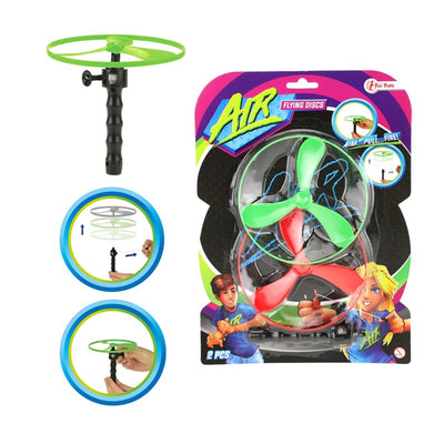 Toi-Toys Toi-Toys fliegende Scheiben Luft 12 cm grün roter 3-teiliger