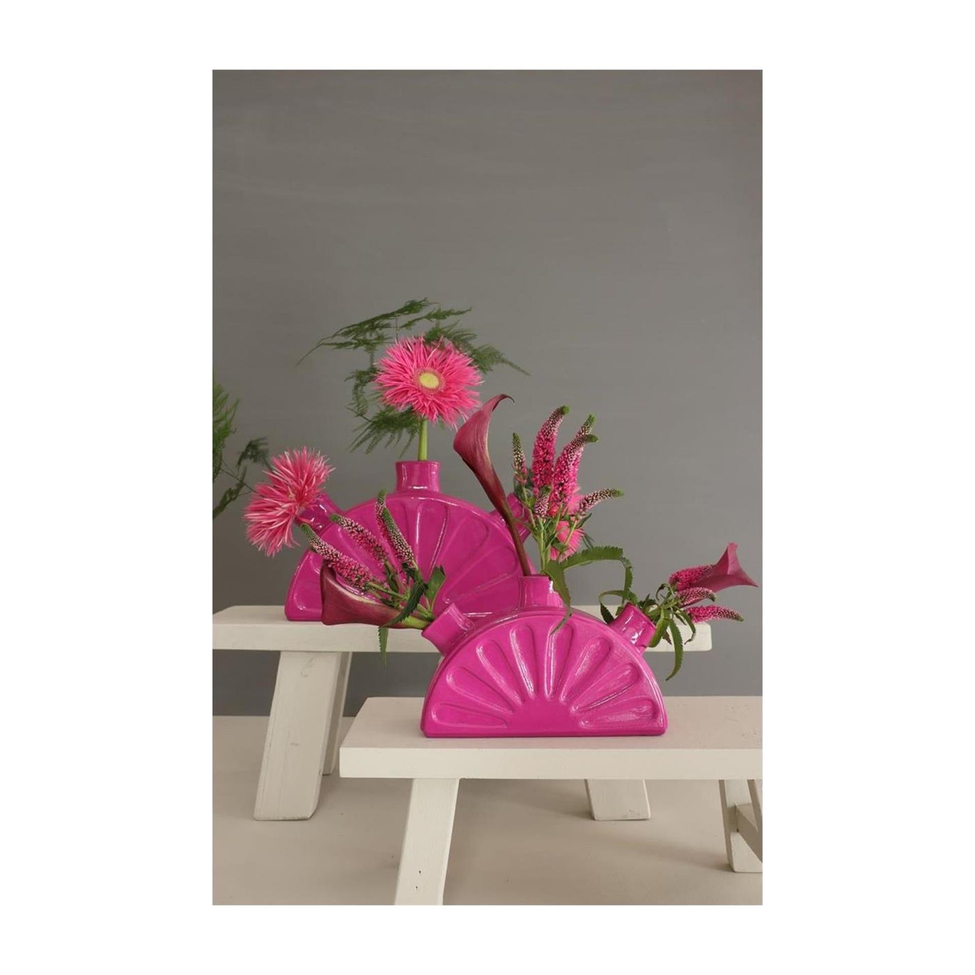 Ideas 4 Seasons Limon Vase 18,5x5xh11,5cm Fuchsia