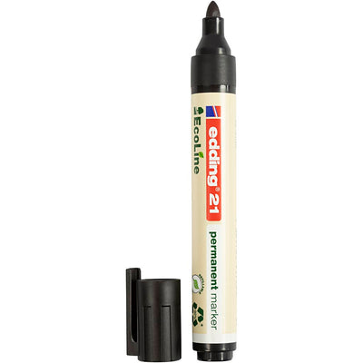 Edding Ecolinmarker, AFM 21, Liniendicke 1,5-3 mm, schwarz, 1 Stück