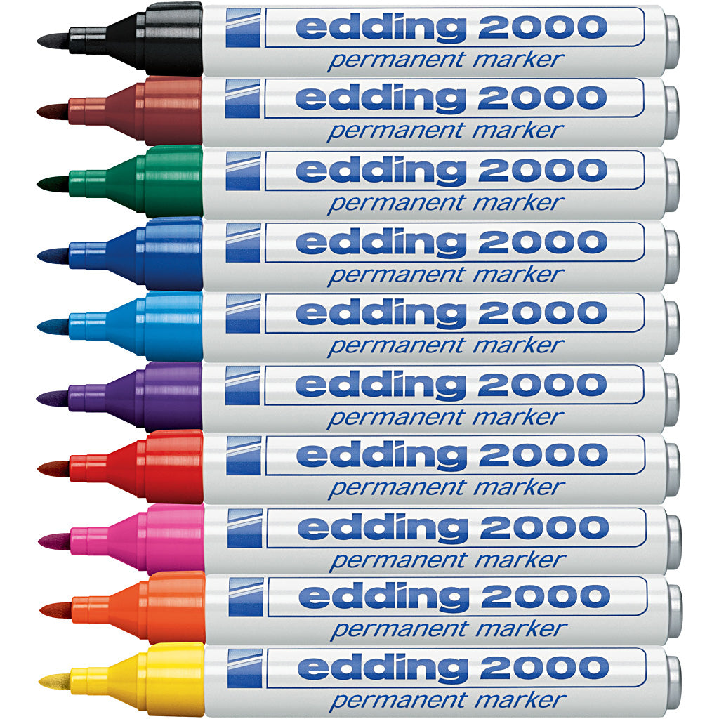 Edding-Marker, AFM 2000, Leitungsdicke 1,5-3 mm, verschiedene Farben, 10 Stück 1 Box