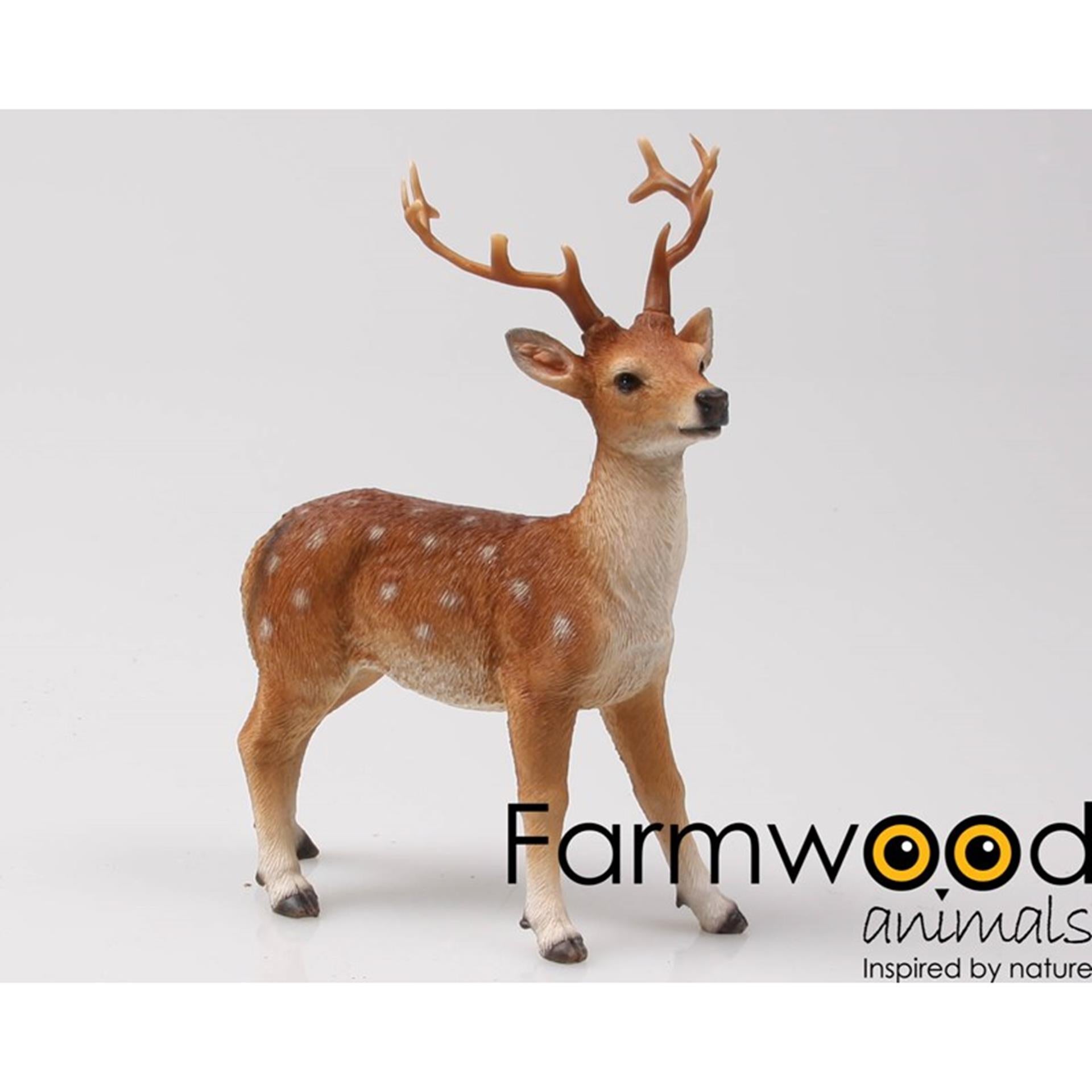 Farmwood Tiere Gartenstatue Hirsch 13x7x17 cm
